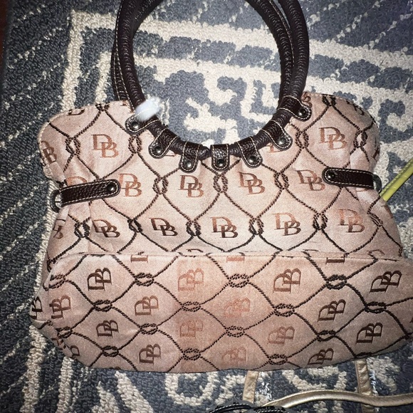 Dooney & Bourke Brown Monogram Tote Bag - Picture 2 of 6